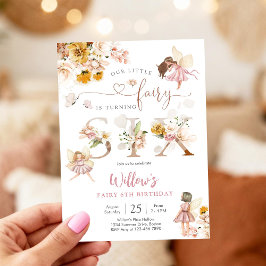 Fairy Birthday Invitation Girl Inbjudningar