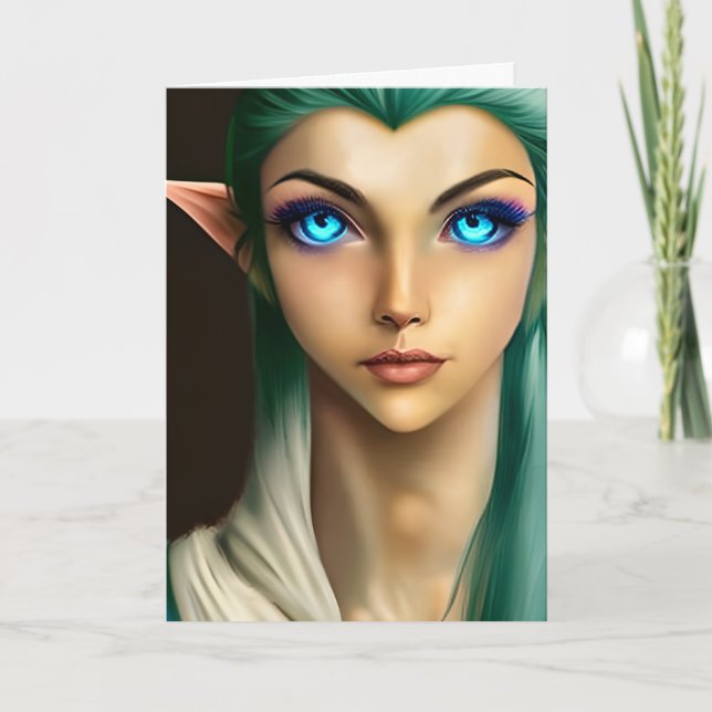 Fairy Birthday Kort (Framsida)