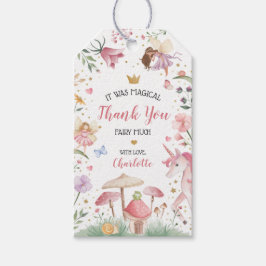 Fairy Birthday Party Favor Gift Tags Presentetikett