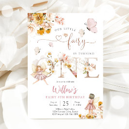 Fairy Birthday Party Invitation Inbjudningar