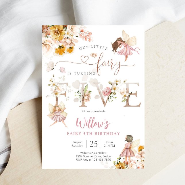 Fairy Birthday Party Invitation Inbjudningar (Skapare uppladdad)