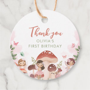 Fairy Birthday Tack Favoriter Gift-Märkre Gåvor Etiketter