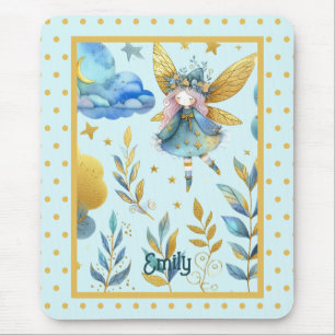 Fairy Birthday Teal Guld Rosa Princess Fairytale Musmatta