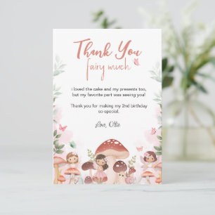 Fairy Birthday, trollstav Tack Kort
