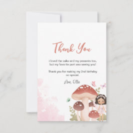 Fairy Birthday, trollstav Tack Kort