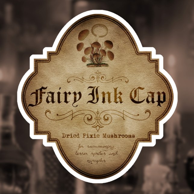 Fairy Bläck Cap Apothecary DC Klistermärken (Skapare uppladdad)