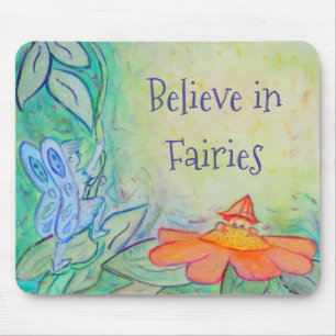 Fairy Blomsterträdgård Art Anpassningsbar Mousepad Musmatta