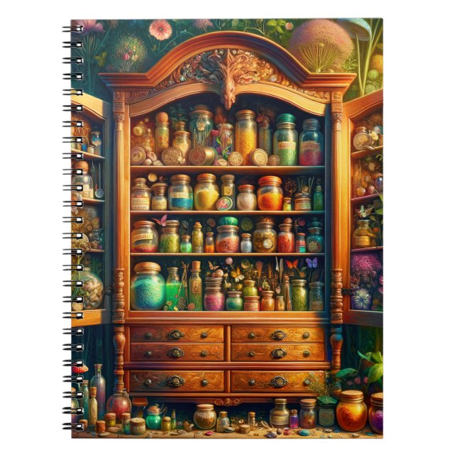 Fairy Botanical Cabinet Enchanted Elixirs  Anteckningsbok (Framsidan)