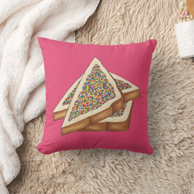 Fairy Bread Hundreds and Thousands Australian Food Kudde (Filt)