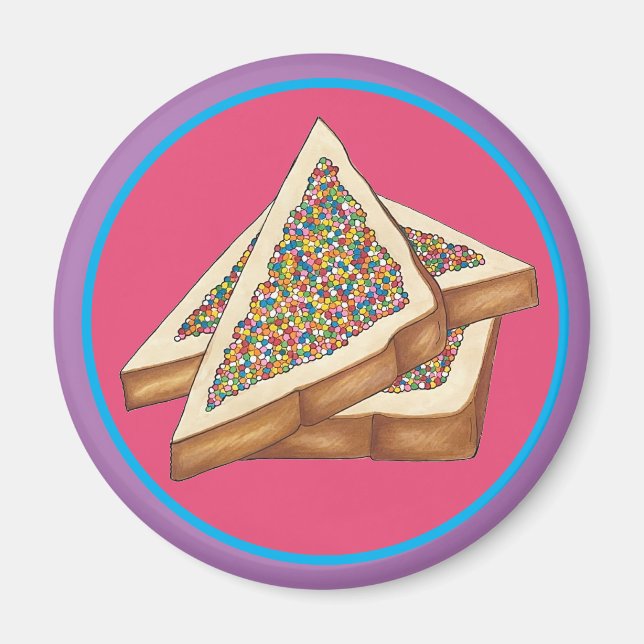Fairy Bread Hundreds and Thousands Australian Food Magnet (Framsidan)
