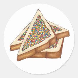 Fairy Bread Hundreds and Thousands Australian Food Runt Klistermärke