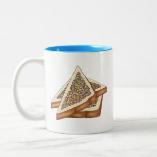 Fairy Bread Hundreds and Thousands Australian Food Två-Tonad Mugg