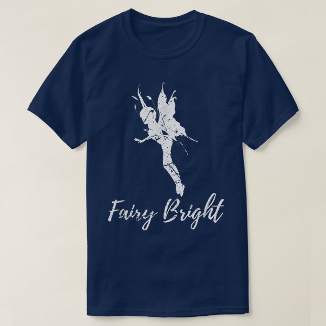 Fairy Bright Funny Älvors Goth Aesthetics Grunge T Shirt (Design framsida)