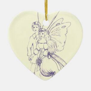 Fairy Bröllop Julgransprydnad Keramik