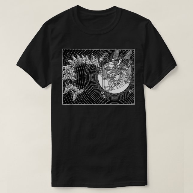 Fairy Butterflies Grunge Fairycore Aesthetic Goth T Shirt (Design framsida)