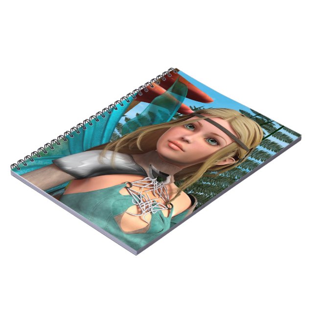 Fairy Butterfly Anteckningsbok Med Spiral (Vänstra Sidan)