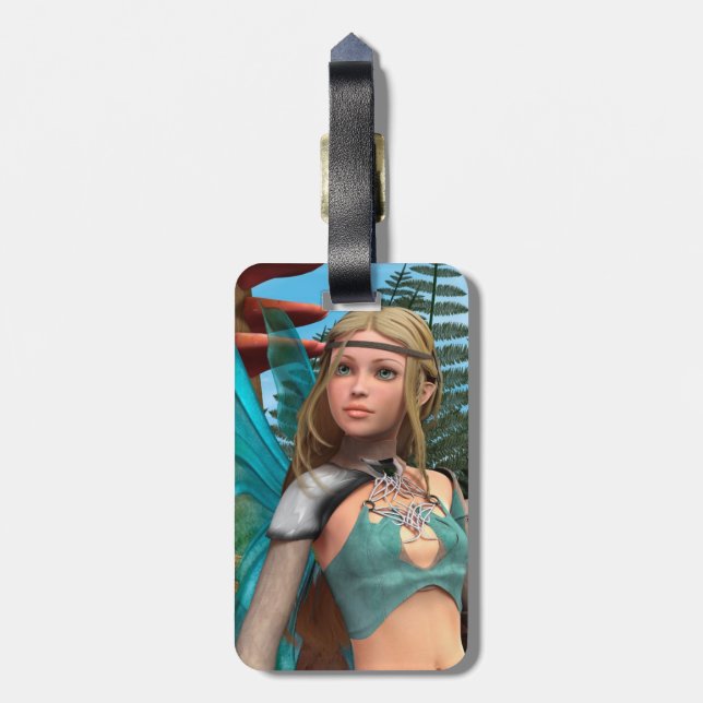 Fairy Butterfly Bagagebricka (Baksidan Lodrät)