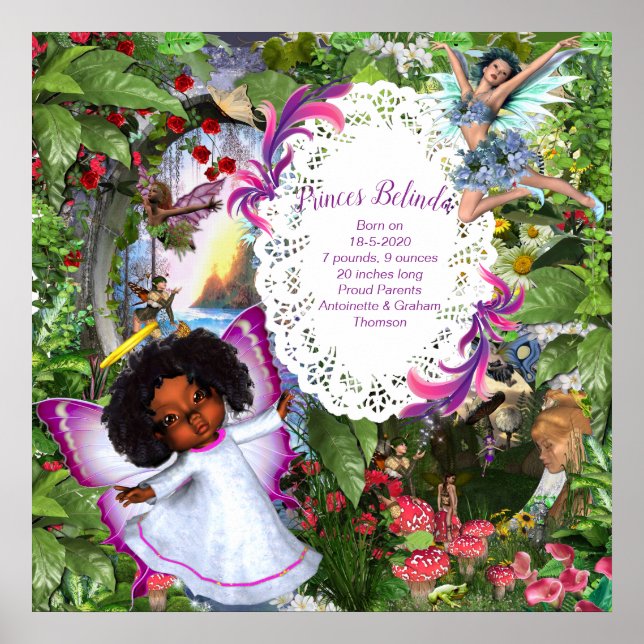 Fairy Butterfly Flicka Poster (Framsidan)