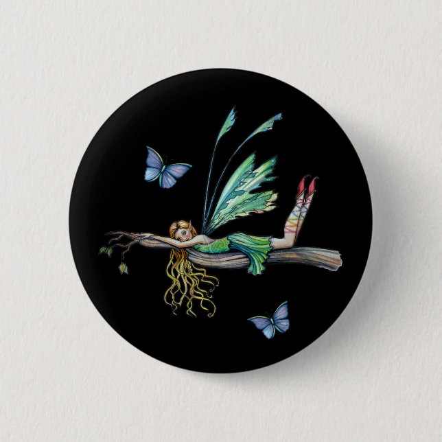 Fairy Butterfly-knapp, Pin av Molly Harrison Knapp (Framsida)