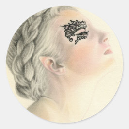 Fairy Butterfly Sticker Runt Klistermärke