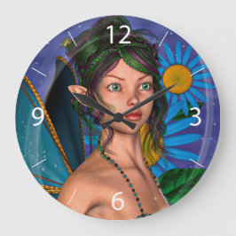 Fairy Butterfly Stor Klocka