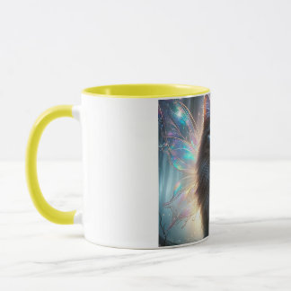 Fairy Cat inspired by Irish Folklore Cait Sìth  Mugg