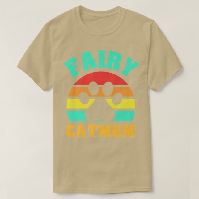 Fairy Cat Mamma Funny Cat T Shirt (Design framsida)