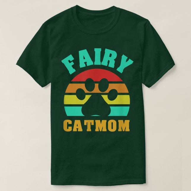 Fairy Cat Mom Funny Cat  T Shirt (Design framsida)