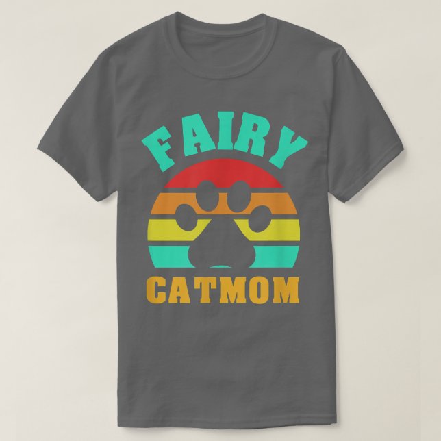 Fairy Cat Mom Funny Cat  T Shirt (Design framsida)