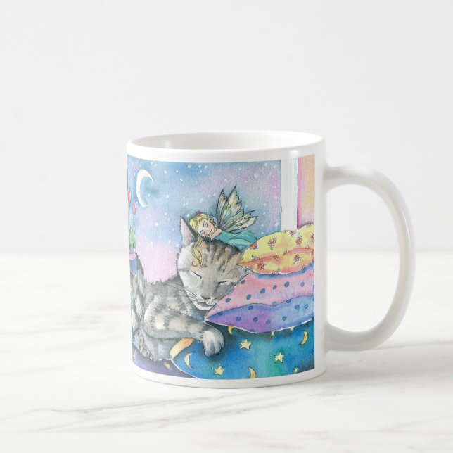 Fairy Cat Mugg av Molly Harrison (Höger)