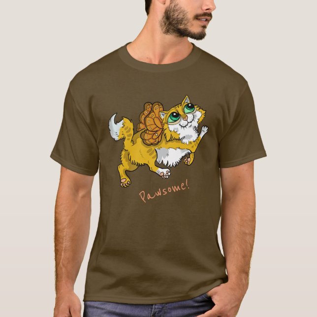 Fairy Cat Pawsome! T-Shirt (Framsida)