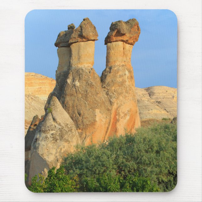 Fairy Chimneys vid solnedgång Musmatta (Framsidan)
