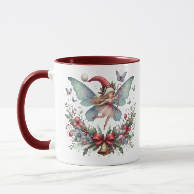 Fairy Christmas Butterfly  Mugg (Vänster)