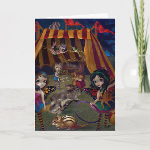 "Fairy Circus"-gratulationskort Kort