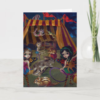 "Fairy Circus"-gratulationskort Kort