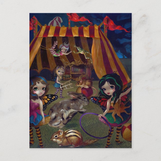 "Fairy Circus" vykort (Framsida)