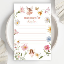 Fairy Colorful Widblomma 1st Birthday Message