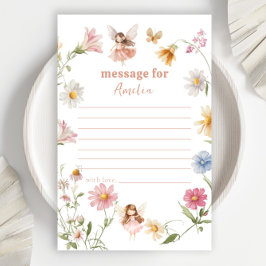 Fairy Colorful Widblomma 1st Birthday Message