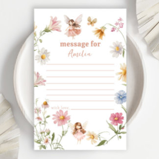 Fairy Colorful Widblomma 1st Birthday Message