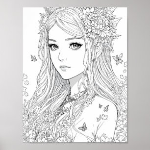 Fairy Coloring Poster