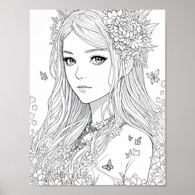 Fairy Coloring Poster (Framsidan)