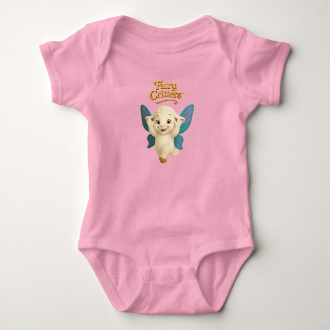 Fairy Critters™ Dancing Fairy Lamb T Shirt (Framsida)