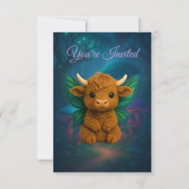 Fairy Critters™ Fairy Highland Calf Inbjudningar