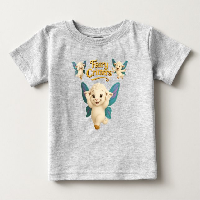 Fairy Critters™ Fairy Lamb T Shirt (Framsida)