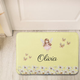 Fairy Cute Garden Enchanted Personlig Namn Bath Badrumsmatta