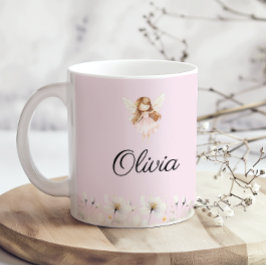 Fairy Cute Garden Enchanted Personlig Namn Kaffemugg