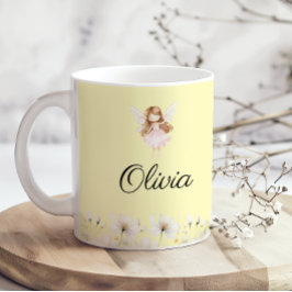 Fairy Cute Garden Enchanted Personlig Namn Kaffemugg