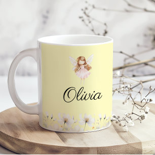 Fairy Cute Garden Enchanted Personlig Namn Kaffemugg