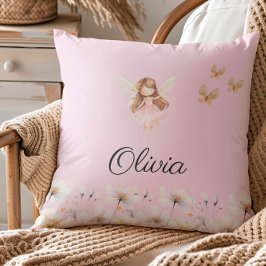 Fairy Cute Garden Enchanted Personlig Namn Kudde