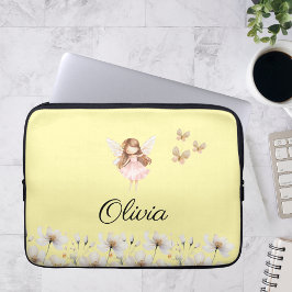 Fairy Cute Garden Enchanted Personlig Namn Laptop Fodral